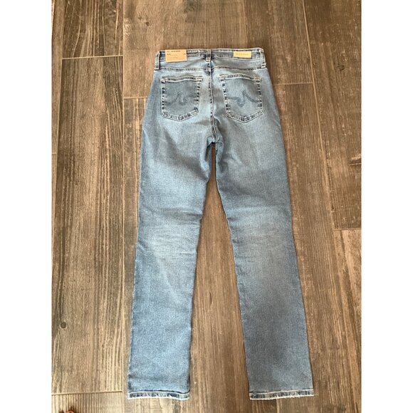 AG Adriano Goldschmied Mari High Rise Straight Leg Jeans Womens Size 28 Distress - Picture 3 of 5